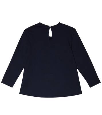 Printed jersey long-sleeved top | Monnalisa