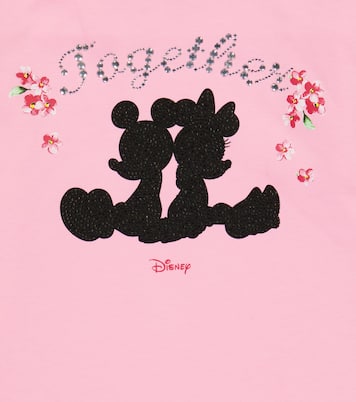 x Disney® – Robe en coton mélangé à ornements | Monnalisa