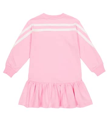 x Disney® – Robe en coton mélangé à ornements | Monnalisa