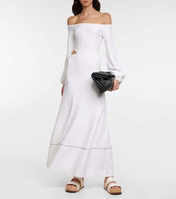 Robe midi Oskar à encolure bardot | Gabriela Hearst