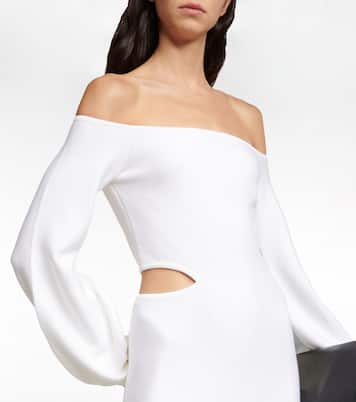 Robe midi Oskar à encolure bardot | Gabriela Hearst