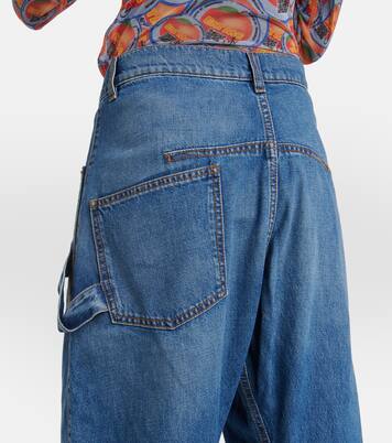 Twisted embroidered wide-leg jeans | JW Anderson