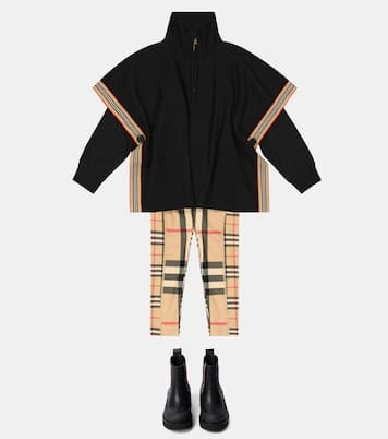Wool-blend poncho | Burberry Kids