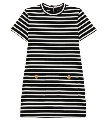 Striped jersey dress | Balmain Kids