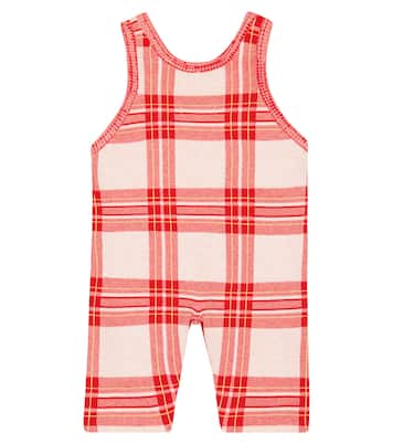 Baby Boar logo cotton-blend playsuit | The Animals Observatory