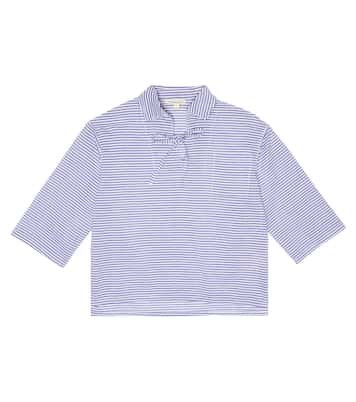 Artichoke cotton voile top | Caramel