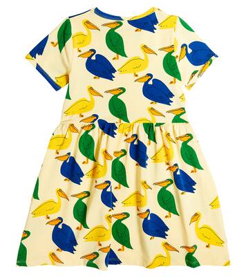 Printed cotton-blend dress | Mini Rodini