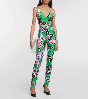 Bedrucktes Cropped-Top | Area