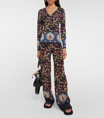 Pull imprimé en soie mélangée | Etro