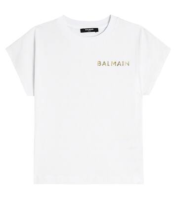 Logo cotton jersey T-shirt | Balmain Kids