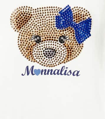 Embellished cotton jersey T-shirt | Monnalisa