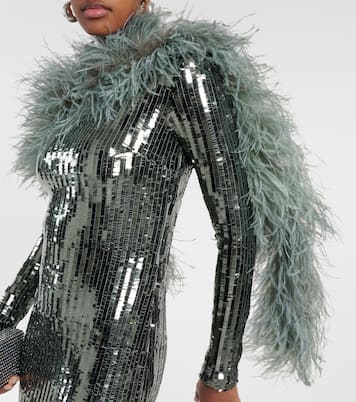 Abito lungo Garbo Disco con paillettes | Taller Marmo