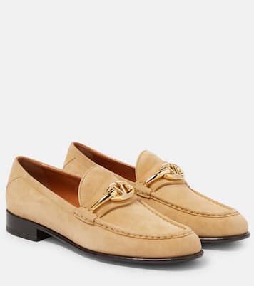 Loafers VLogo Gate aus Veloursleder | Valentino Garavani