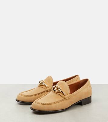 Loafers VLogo Gate aus Veloursleder | Valentino Garavani