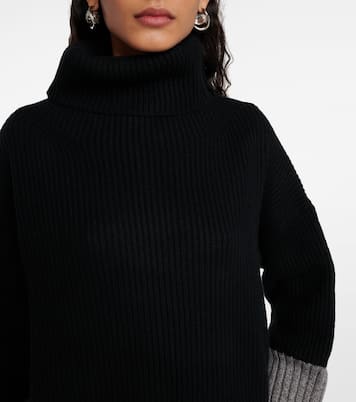 Pull Colour Block en laine et cachemire | Joseph