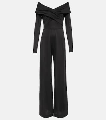 Lucien jersey off-shoulder jumpsuit | Diane von Furstenberg