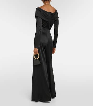 Lucien jersey off-shoulder jumpsuit | Diane von Furstenberg