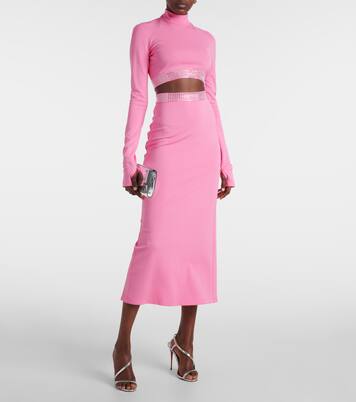 Verziertes Cropped-Top | David Koma