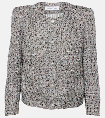 Ferazia metallic tweed jacket | Veronica Beard