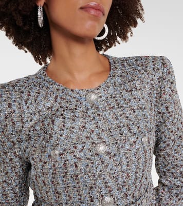 Ferazia metallic tweed jacket | Veronica Beard