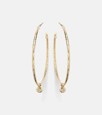 Orecchini Nesting Gem Medium in oro 18kt con diamanti  | Octavia Elizabeth