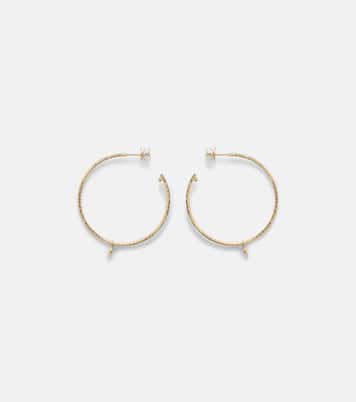 Orecchini Nesting Gem Medium in oro 18kt con diamanti  | Octavia Elizabeth