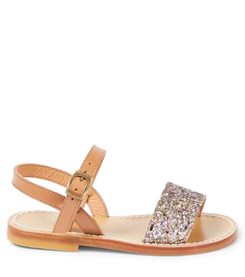 Apis glitter leather sandals | Bonpoint