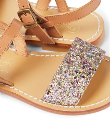 Apis glitter leather sandals | Bonpoint