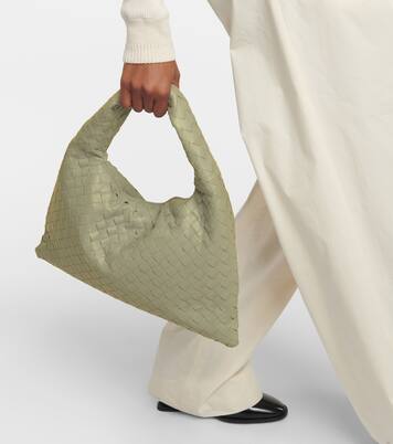 Hop Intrecciato leather shoulder bag | Bottega Veneta