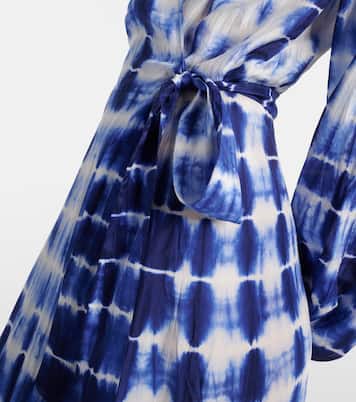 Wickelkleid aus Seiden-Twill | Anna Kosturova