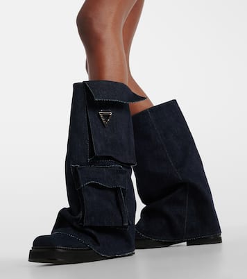 Stiefel Robin aus Denim | The Attico