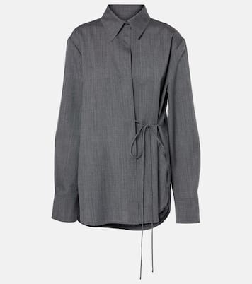 Belted wool shirt | Jil Sander