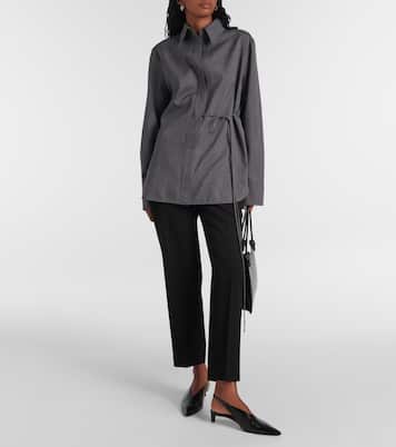 Belted wool shirt | Jil Sander