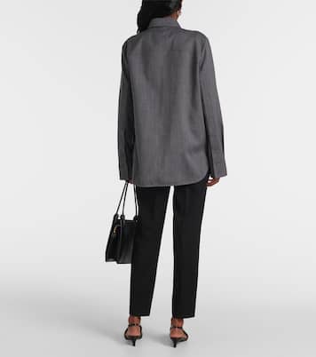 Belted wool shirt | Jil Sander