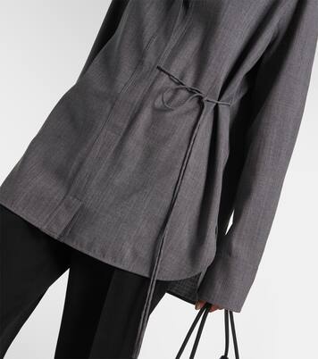 Belted wool shirt | Jil Sander