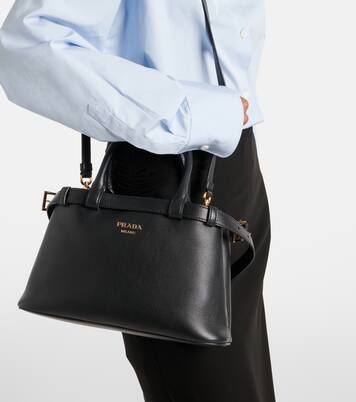Prada Buckle Small leather tote bag | Prada