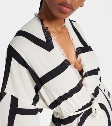 Vestido envolvente Monogram de algodón | Toteme