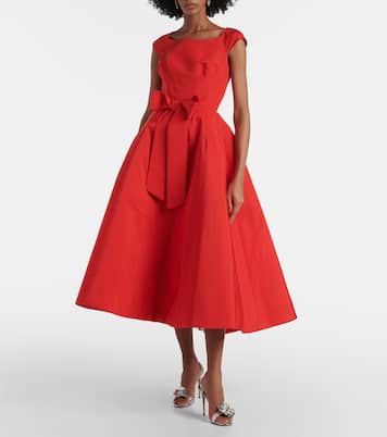 Midikleid aus Seide | Monique Lhuillier