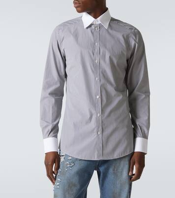 Striped cotton poplin shirt | Dolce&Gabbana