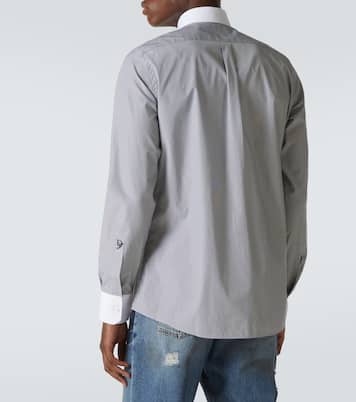 Striped cotton poplin shirt | Dolce&Gabbana