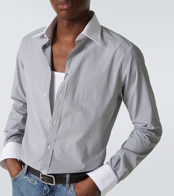 Striped cotton poplin shirt | Dolce&Gabbana