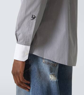 Striped cotton poplin shirt | Dolce&Gabbana
