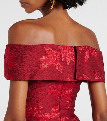 Bustier-Robe Henrietta aus Brokat | Rebecca Vallance