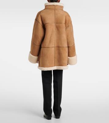 Jacke Signature aus Veloursleder und Shearling | Toteme
