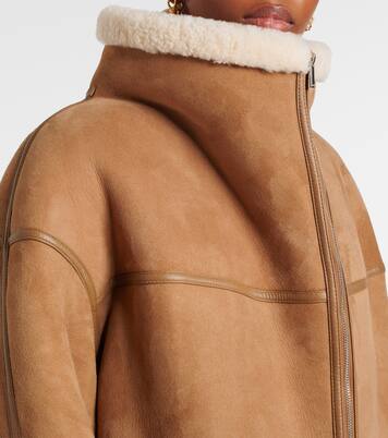Jacke Signature aus Veloursleder und Shearling | Toteme