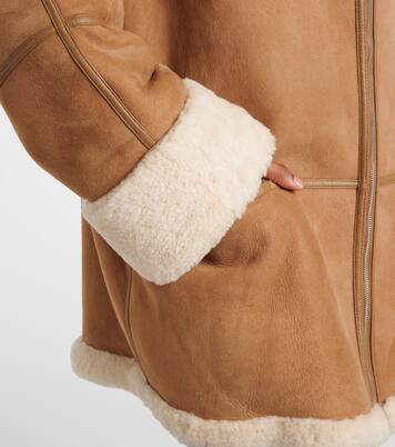 Jacke Signature aus Veloursleder und Shearling | Toteme