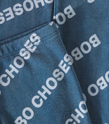 Logo cotton-blend jersey leggings | Bobo Choses