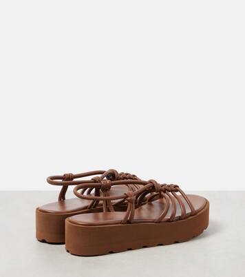 Hebe leather platform sandals | Gianvito Rossi
