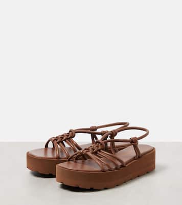 Hebe leather platform sandals | Gianvito Rossi