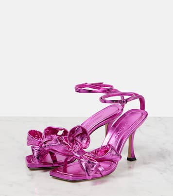 Sandalen Staz 90 aus Metallic-Leder | Jimmy Choo
